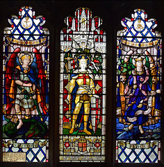 St Michael as Victory (1920), St George by Clayton & Bell (1905), St Raphael as Peace (1920)