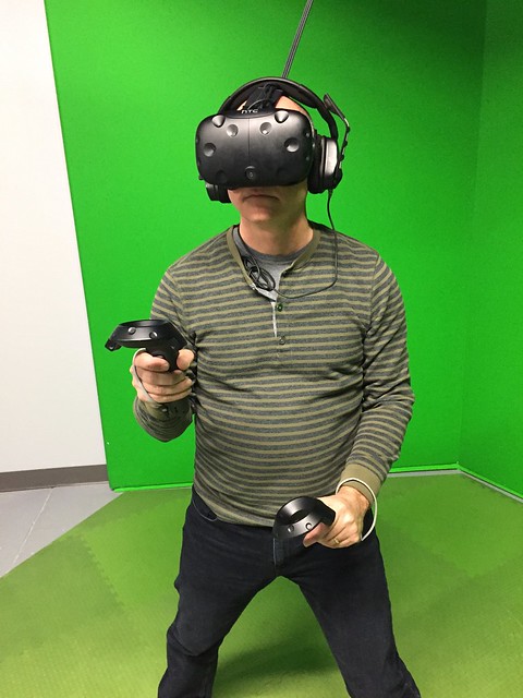 Fighting off the skeletons at Colony VR