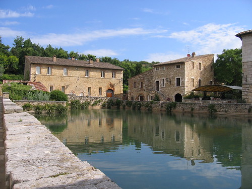The baths of Bagno Vignoni. From Uncovering Lesser-known Historic Sites on Italy’s Pilgrimage Route