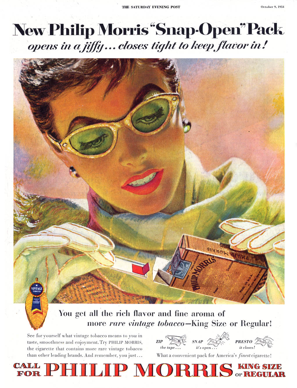 Phillip Morris - illustrated by Edwin Georgi - published in The Saturday Evening Post - October 9, 1954