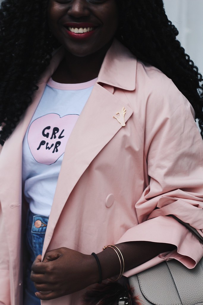 Lois opoku pink Trenchcoat style lisforlois