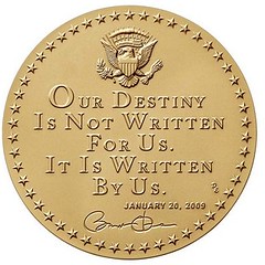 Barack Obama First Term Presidential Medal reverse