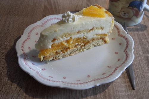 Orangen-Biskuit-Mürbeteig-Torte