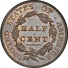 1811 Classic Head Half Cent reverse