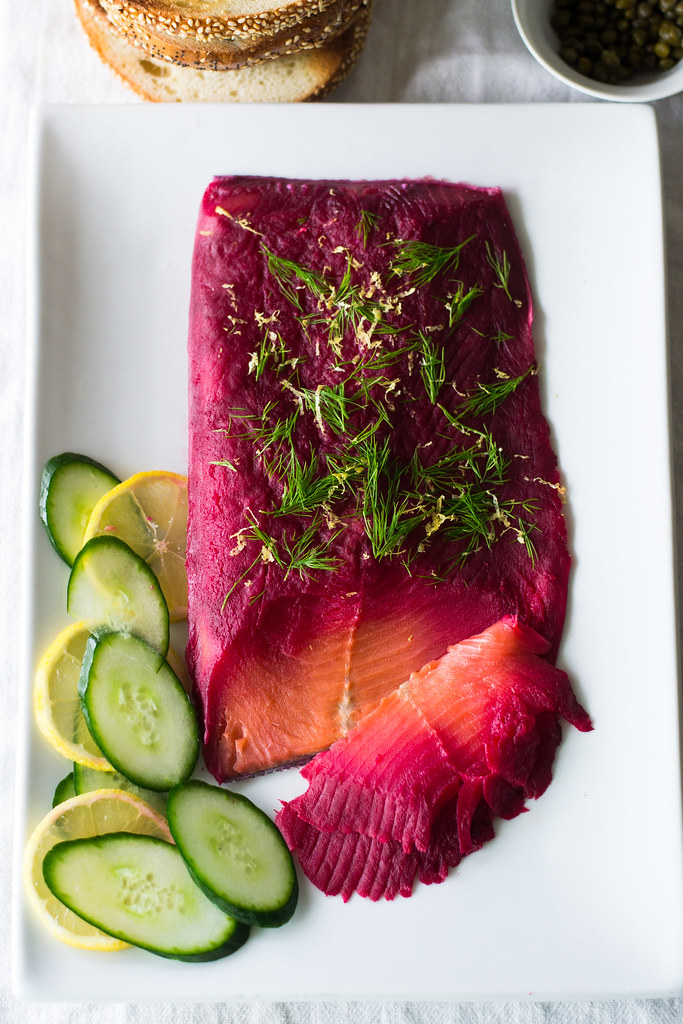 Beet and Dill Cured Lox