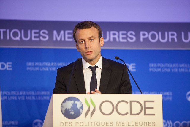 Emmanuel Macron, Minister of Economy, Industry and Digital Sector of France at the OECD