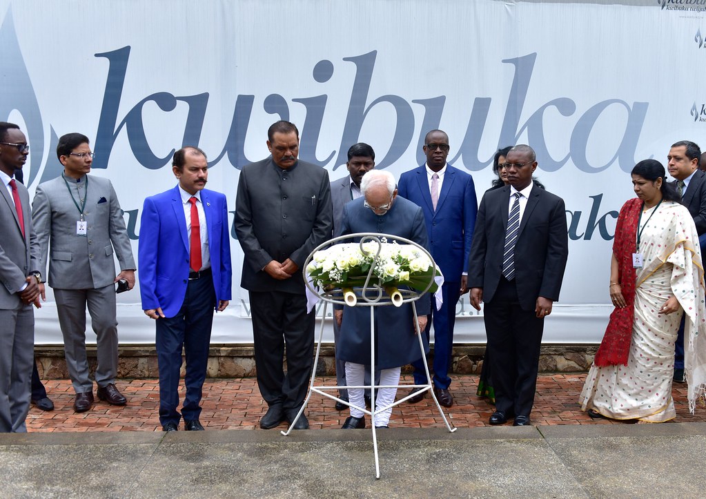 Vice President of India, H.E Shri M Hamid Ansari, visit to the Kigali Genocide Memorial