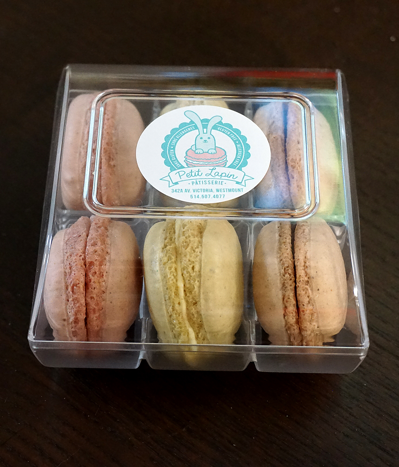 Gluten free macarons from Petit Lapin Bakery - gluten free bakery in Montreal, Quebec, Canada
