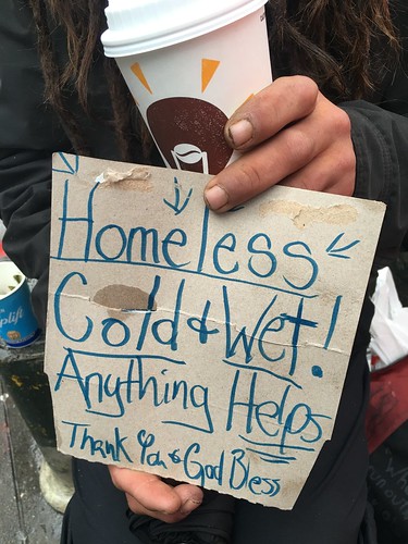 Homeless sign