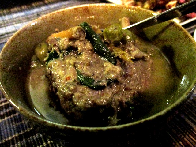 Payung Cafe green curry, chciken