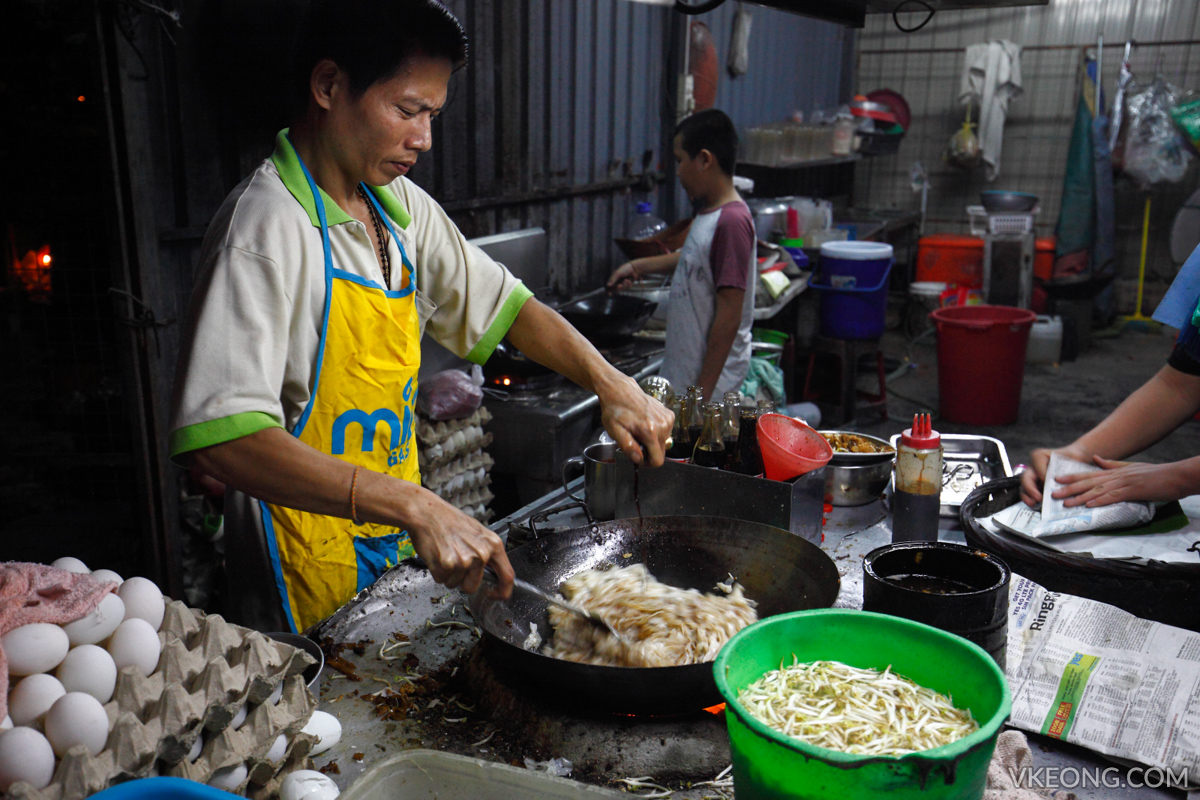 Stir Frying Char Koay Teow