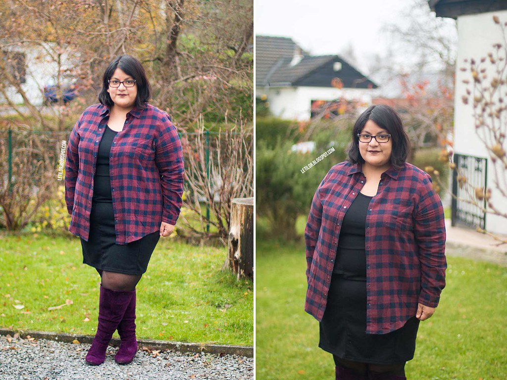 blogueuse mode ronde outfit carreaux