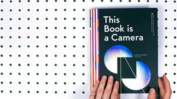 It appears to be a book, but the open is a simple camera