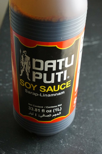 Datu Puti gluten free dark soy sauce - for gluten free Chinese crispy duck fried rice