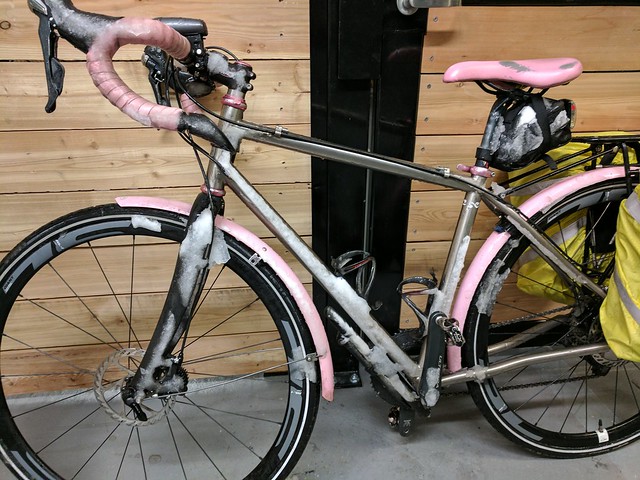 Snowy Pink Bike