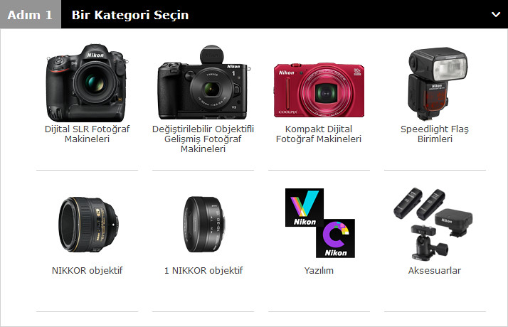  Nikon dijital fotoğraf makinaları ve ekipmanları için Türkçe kullanım kılavuzları - Resmi adresi