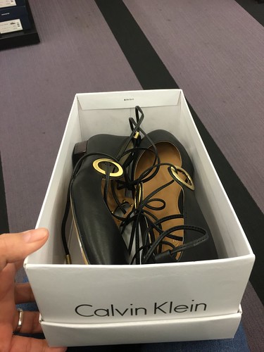 Calvin Klein black roman sandals