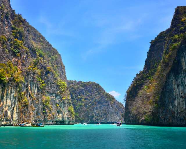 Pileh Lagoon, en las islas Phiphi, Tailandia