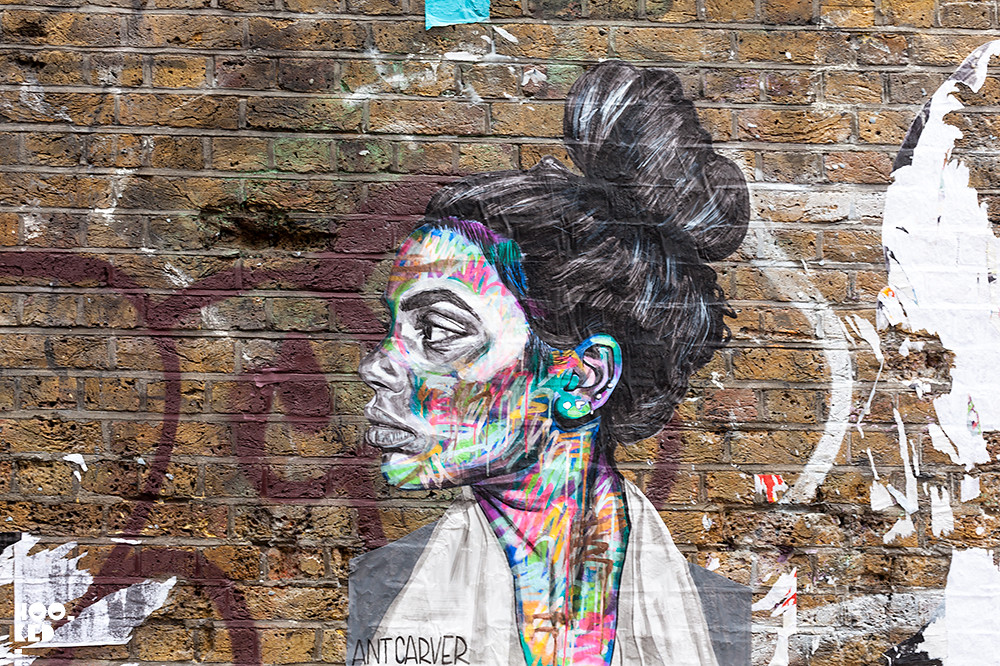 Striking new street art by Ant Carver in Shoreditch, London