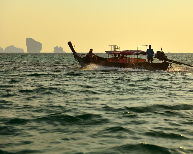 Volviendo al atardecer de Phra Nang Beach