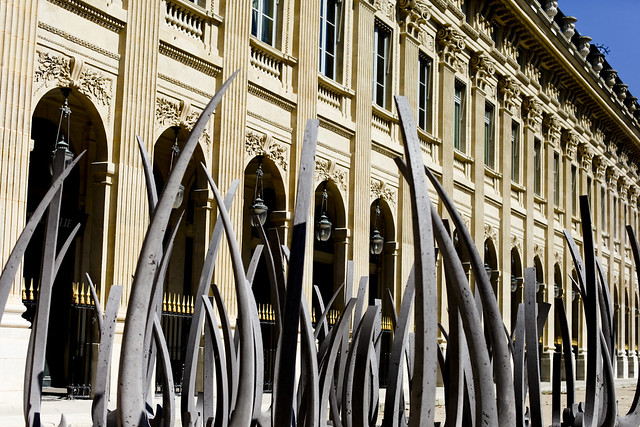 Palais Royal and contemporary statue