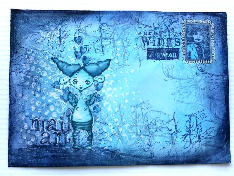 Winter Elf Mail Art