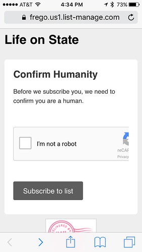 Confirm humanity