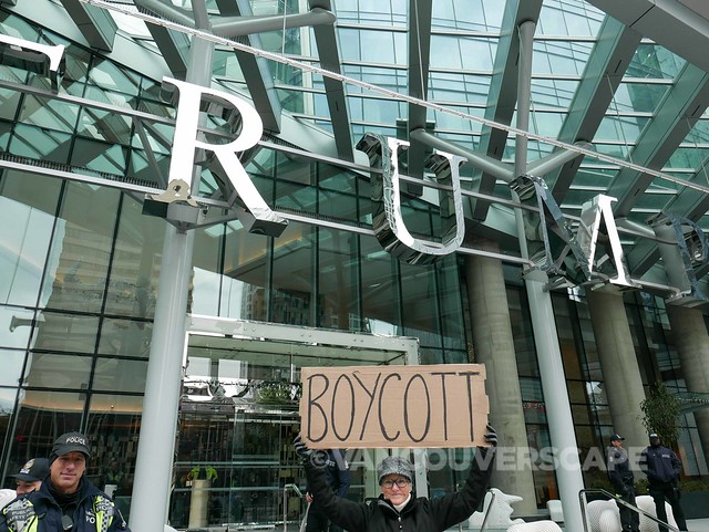 Trump Tower Vancouver protest-1