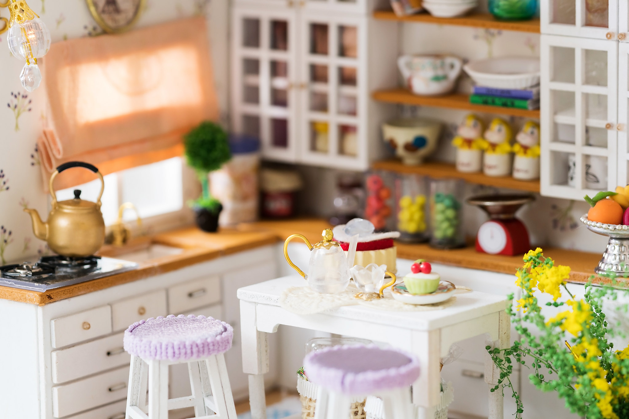 DIY Miniature Kitchen Room for Dollhouse