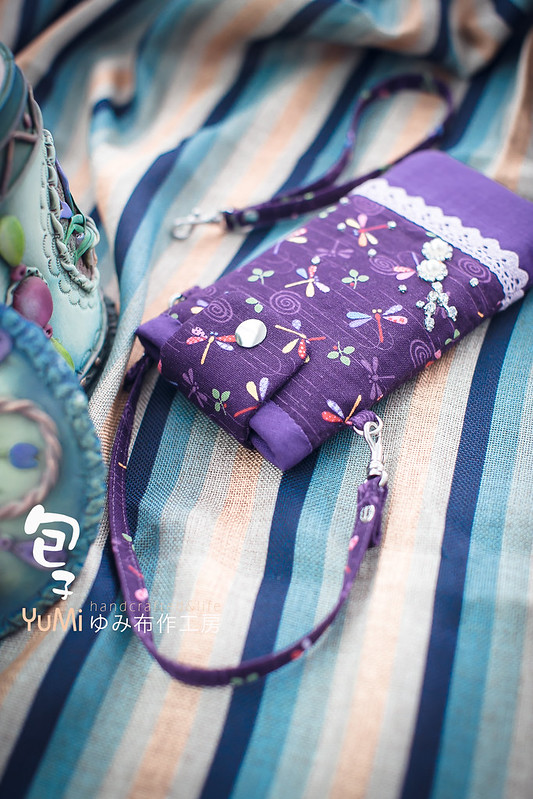 紫色蜻蜓i7手機袋 (9)