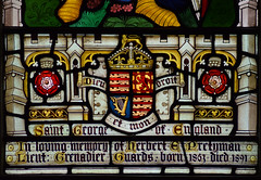 Royal Arms of Victoria (Pretyman memorial window, detail, 1905)