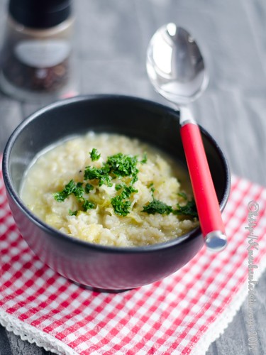 Wirsingsuppe mit Knoblauch und Reis (2)