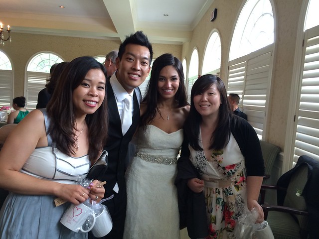Hanna and I with the happy couple! 