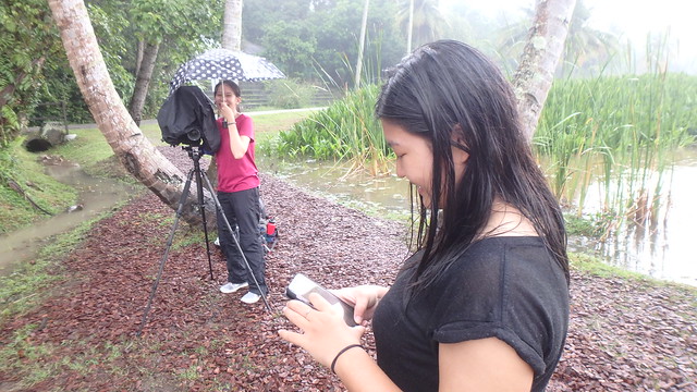 Rachel Quek's team filming the Restore Ubin Mangroves (R.U.M.) Initiative