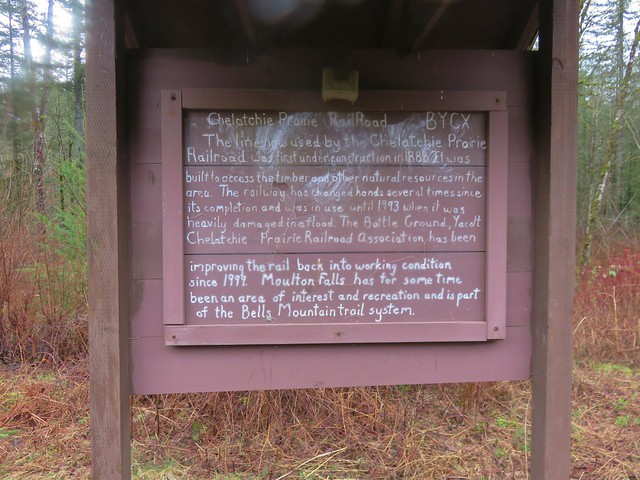 Sign for the Chelatchie Prairie Railroad