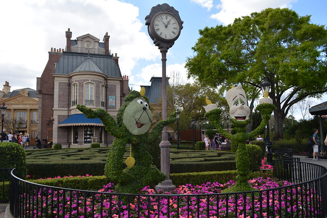 Lumiere & Cogsworth Topiary