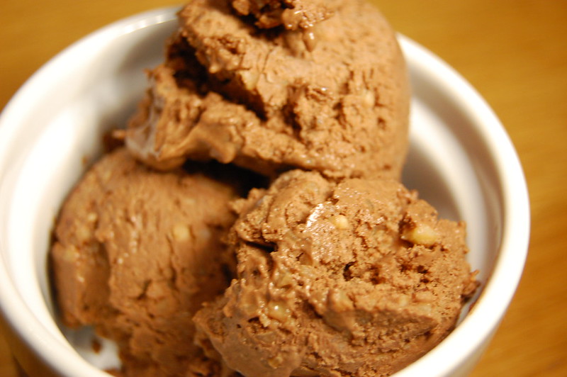 Chocolate and hazlenut ice cream