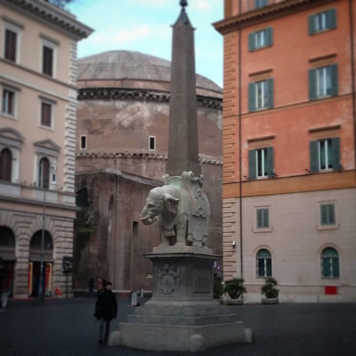 Roma: elefante del Bernini