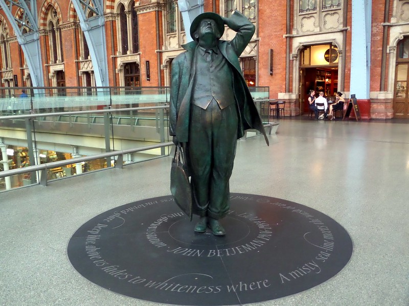 Sir John Betjeman Statue, St. Pancras Station, London