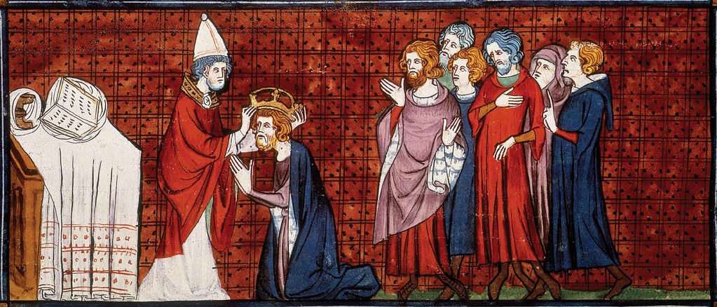 Pope Pius crowning Charlemagne