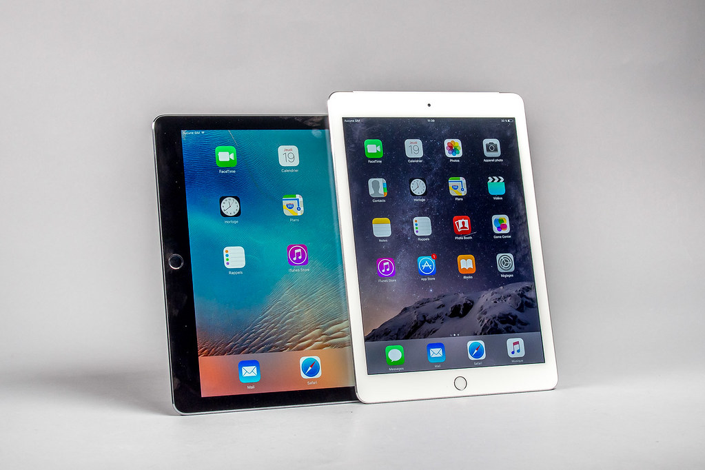 iPad Air 2 et iPad Pro, une différence de taille.