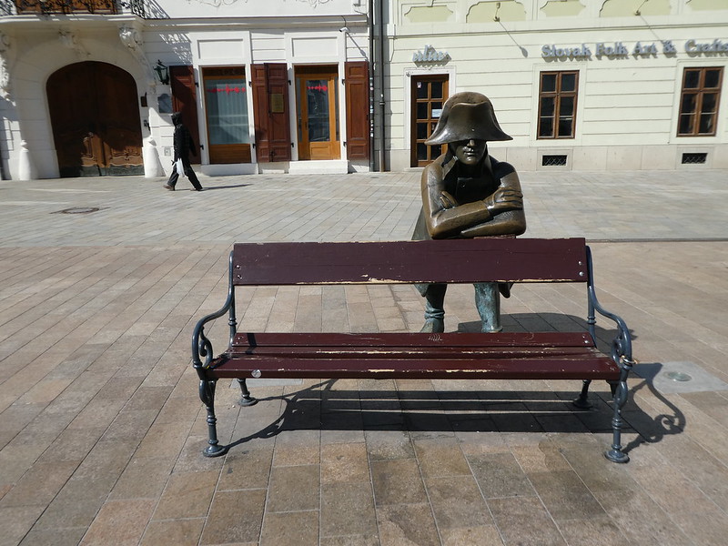 Man at work sculpture, Bratislava 