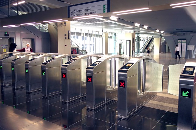 Barrier gates, Surian station