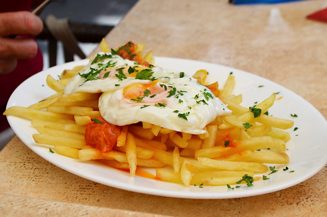 Egg and chips, tenerife