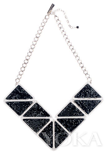 Martine Wester geometric shape necklace