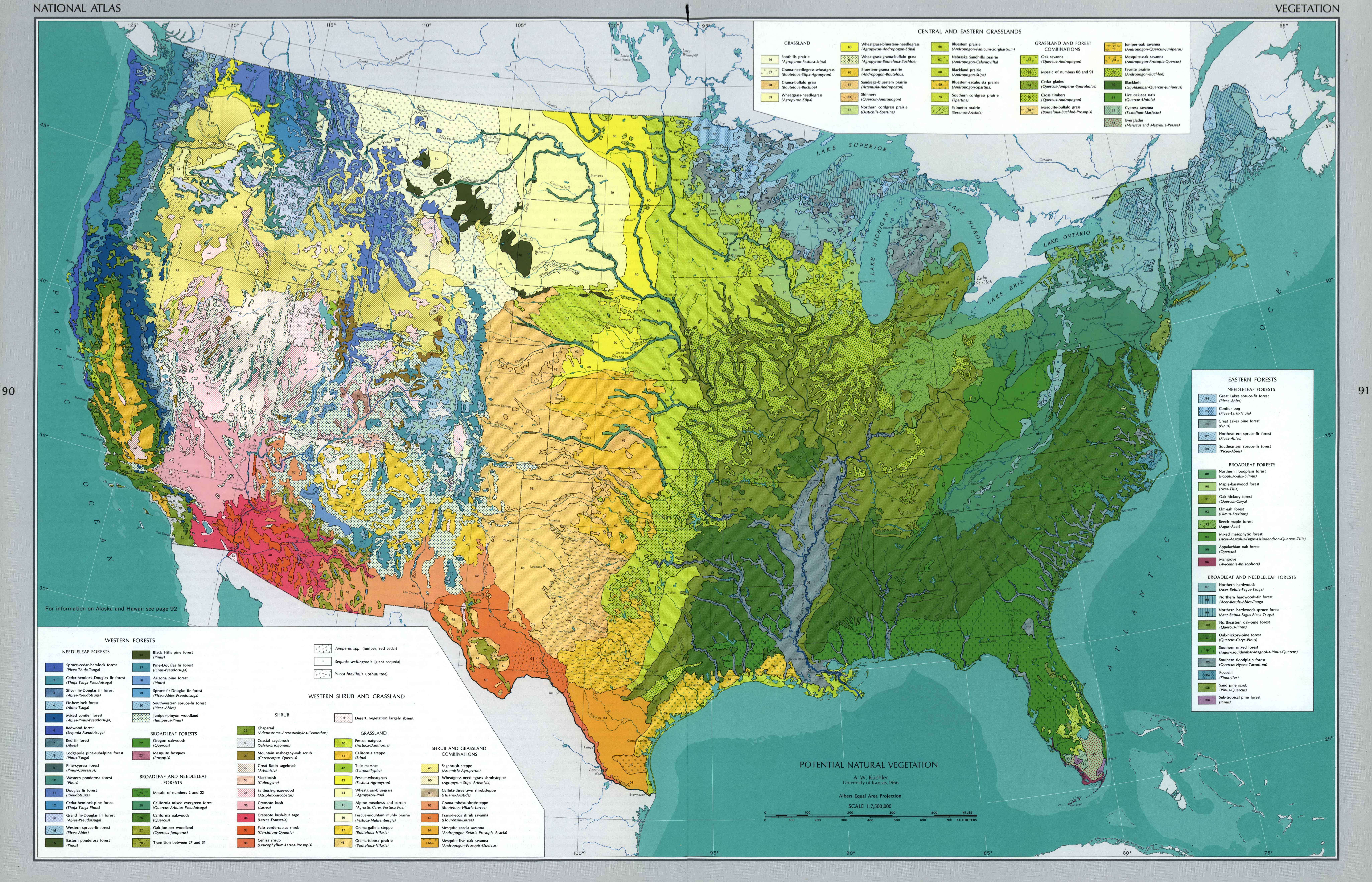 U.S. Vegetation Map (1970)