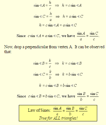Deriving Law of Sines and Law of Cosines-2