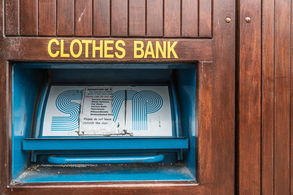 A CLOTHES BANK IN TRIM [LOOKS LIKE AN ATM]-124456