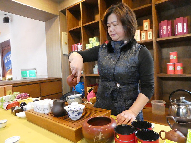 Tea tasting at the Maokong Tea Promotion Centre, Taipei