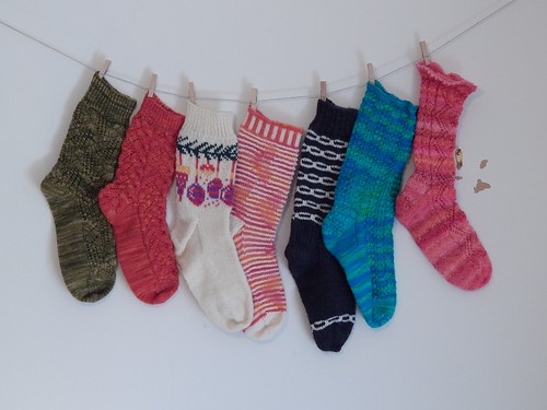 Singleton Socks of Shame, year end 2016